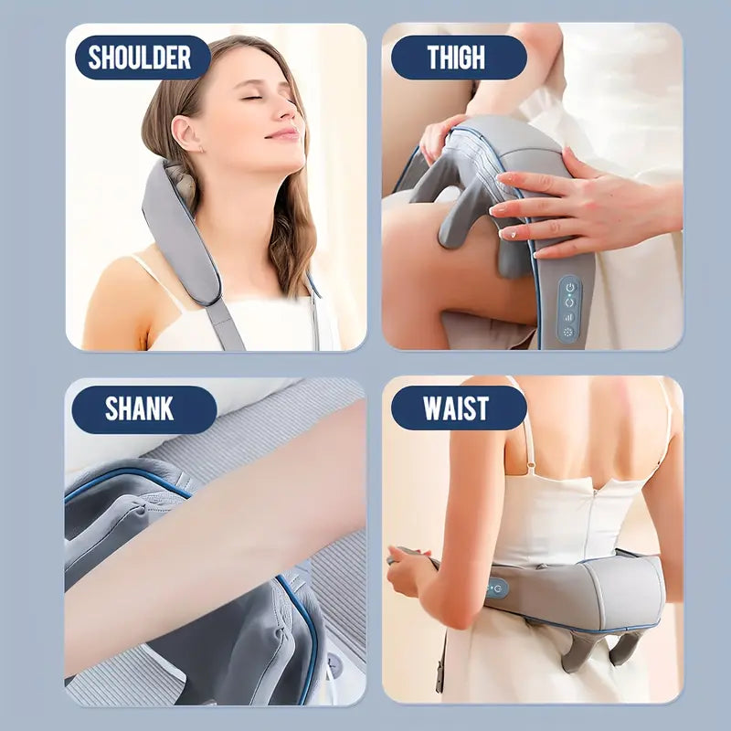 Melhor massageador de pescoço e ombros com calor | Máquina de massagem para ombros barata